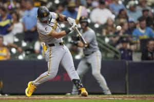 Nick Gonzales extends his hot streak by going 5 for 5 as Pirates win 5-4 to cool off the Brewers