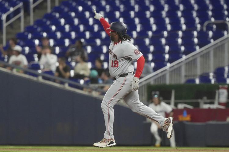 Josh Bell homers again as Nationals hold on to beat Marlins 7-5