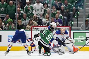 Nugent-Hopkins leads Oilers past Stars to take 3-2 lead in Western Conference final