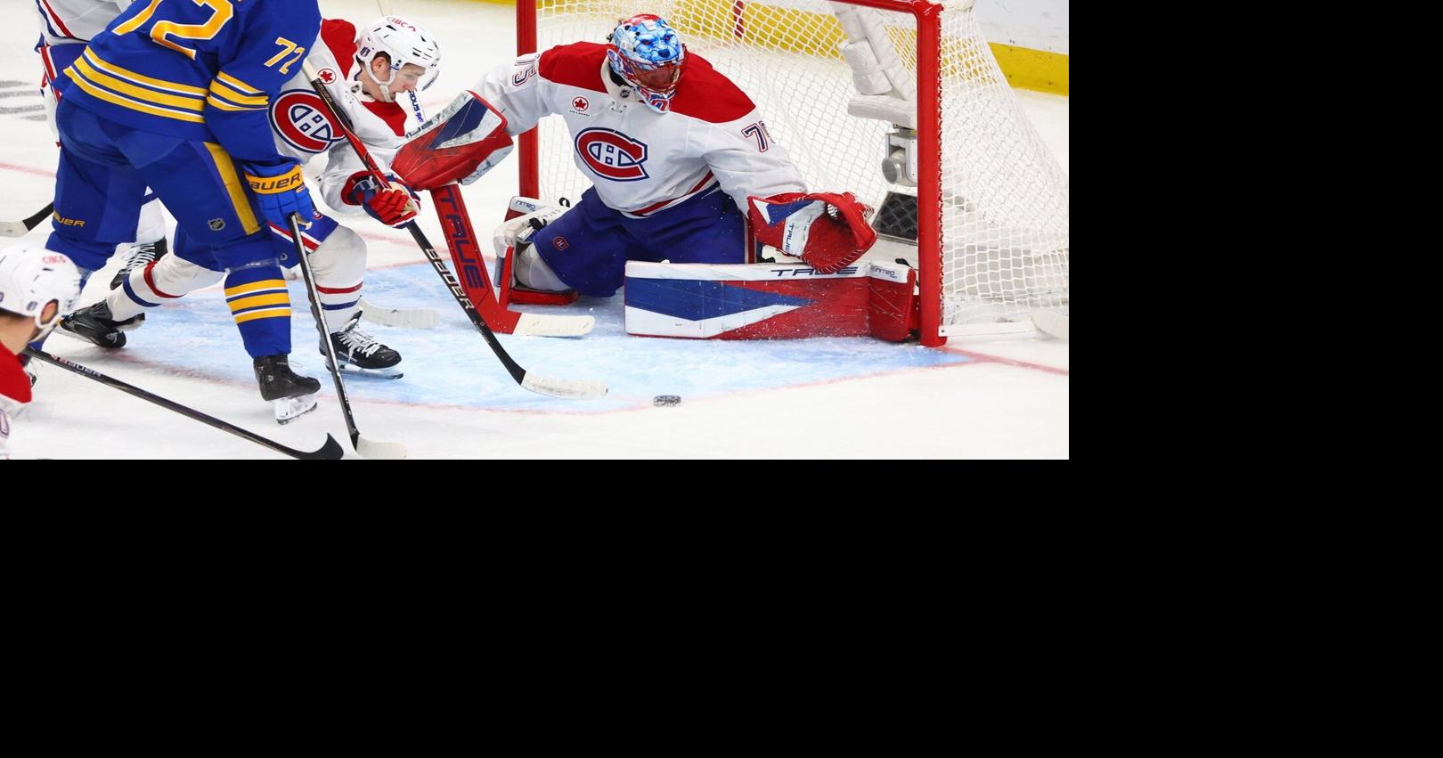Jakub Dobes leads Canadiens to playoff victory over Sabres
