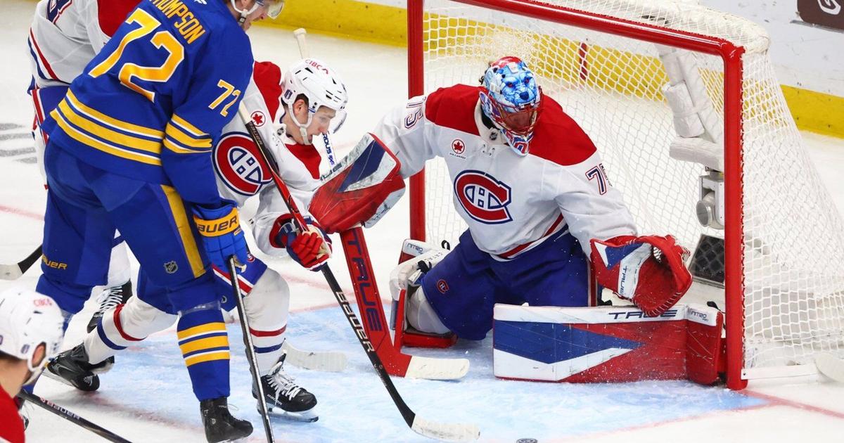 Jakub Dobes leads Canadiens to playoff victory over Sabres
