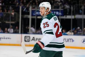 Yurov scores tiebreaking goal in 3rd period for first NHL goal as Wild beat Rangers 3-1