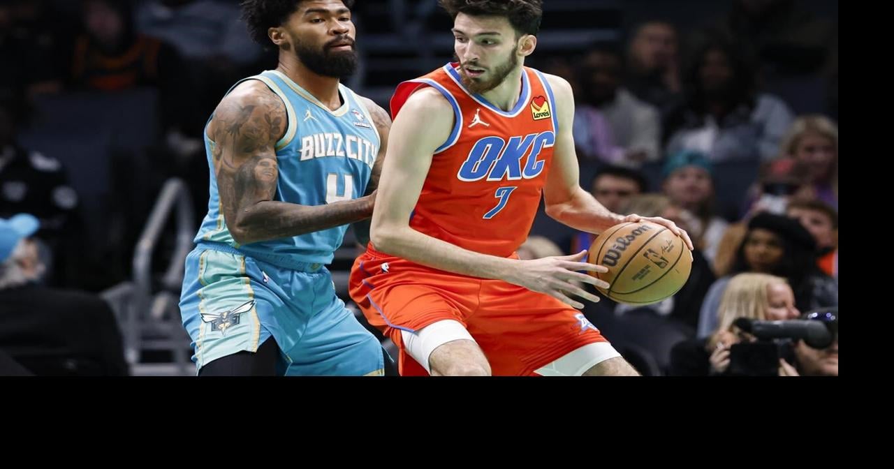 Josh Giddey has 11th career triple-double, Thunder hold off Hornets 121-118 to snap 3-game skid
