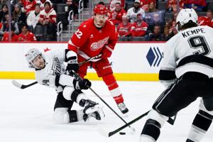 Detroit's Patrick Kane ties Modano for American-born NHL points mark in 3-1 loss to Kings