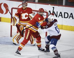 Kelly's two-goal effort leads Avalanche past Flames 4-2