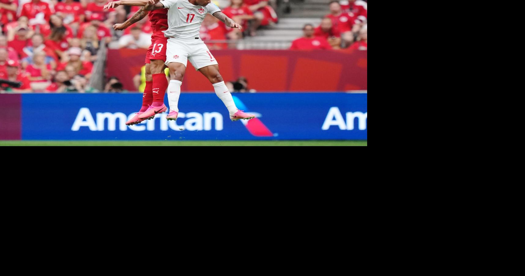 Switzerland handling Canada’s press through first hydration break