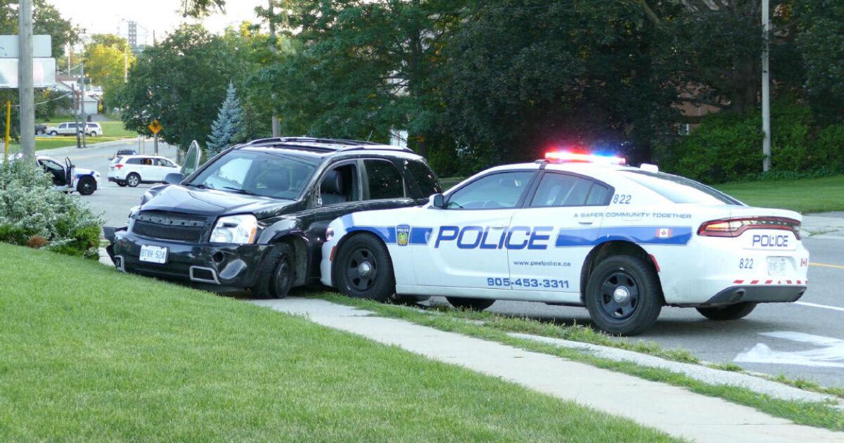 Teen charged after allegedly stolen SUV collides with police car