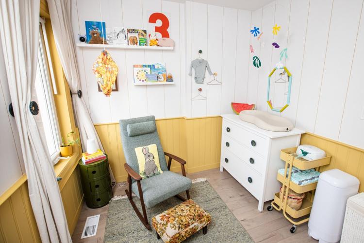 Expectant mother designs custom shelving to house artifacts