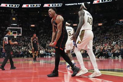 Ingram's last-second shot keeps Raptors' streak alive with 97-95 win over Pacers