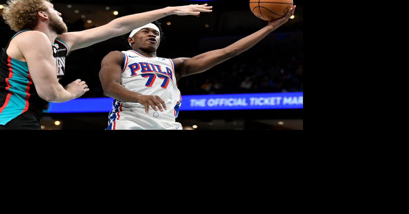 Rookie VJ Edgecombe drops 3-pointer with seconds left in OT to give 76ers victory over Grizzlies