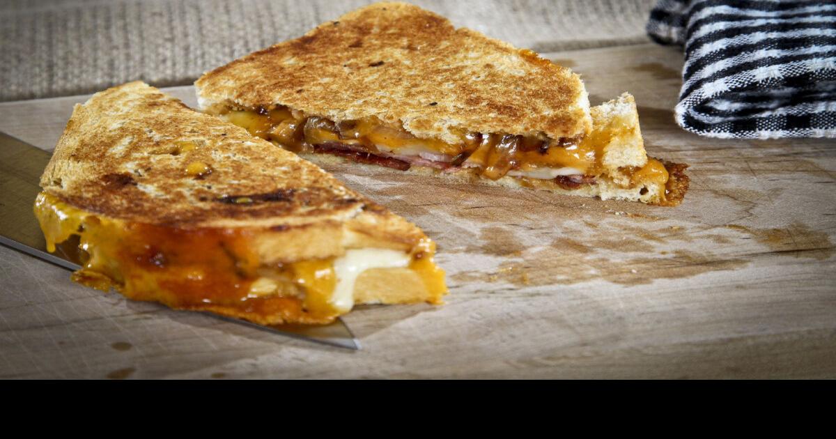 Cheese curd grilled cheese