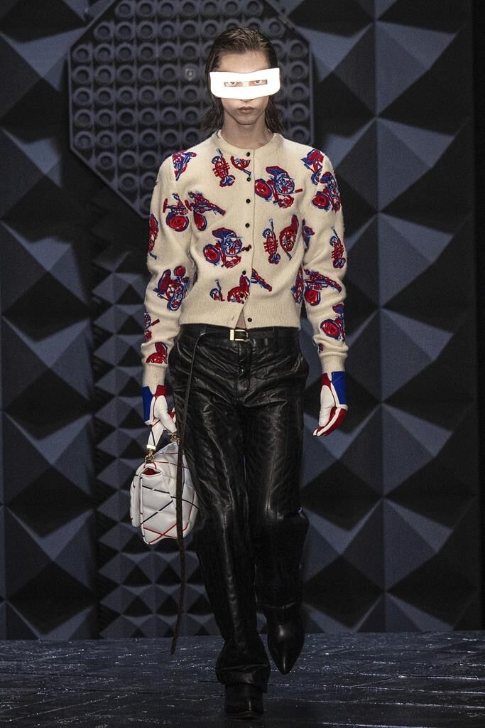Emma Stone attends the Louis Vuitton Womenswear FW 2023-24 show