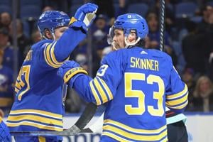 Sabres leading-scorer Jeff Skinner out indefinitely. He is week to week with an upper body injury