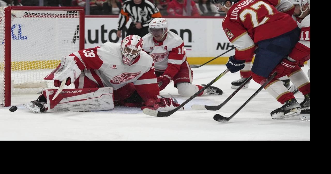 Larkin scores twice as Red Wings roll past Panthers 5-2 for 8th win in 9 games
