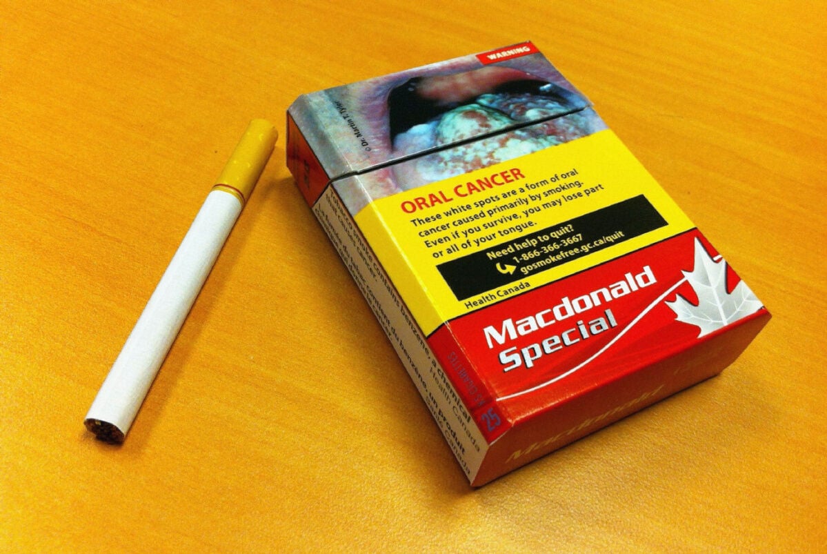 canada cigarette packaging Canada packs a strong anti-smoking message