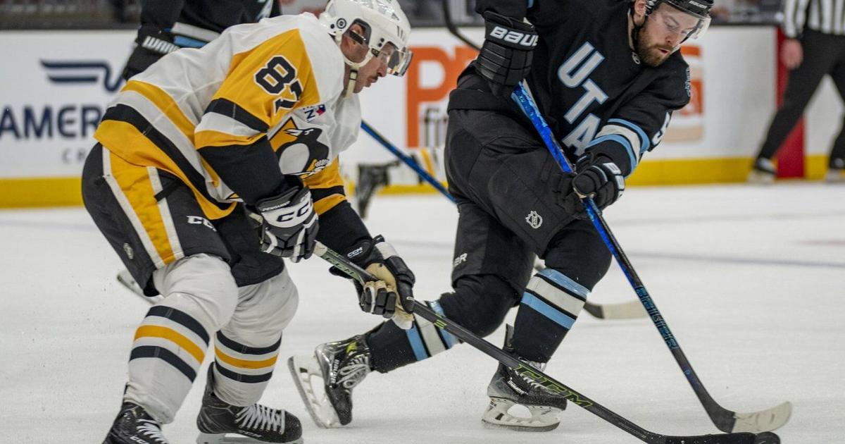 Crosby scores in OT to give Penguins 3-2 win over Utah