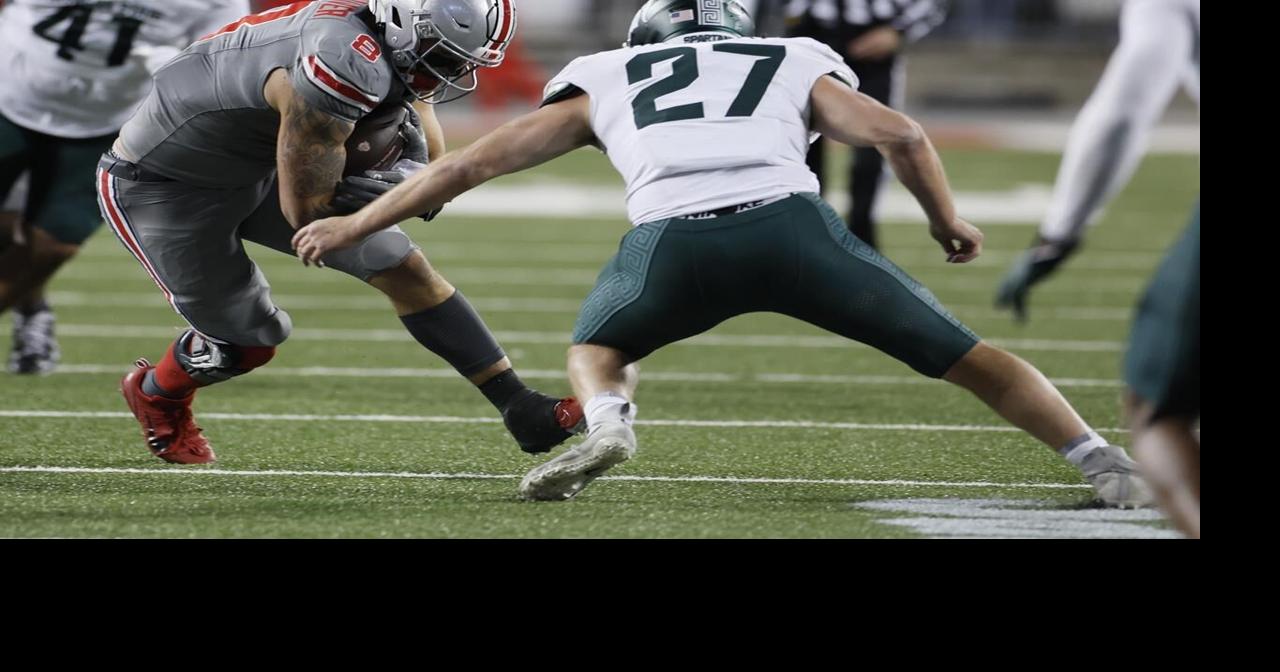Marvin Harrison Jr. paces quick-strike Ohio State in 38-3 rout of Michigan State