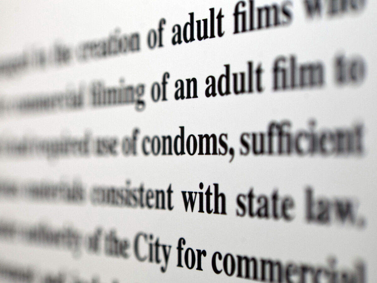 California condom law aims to protect porn stars