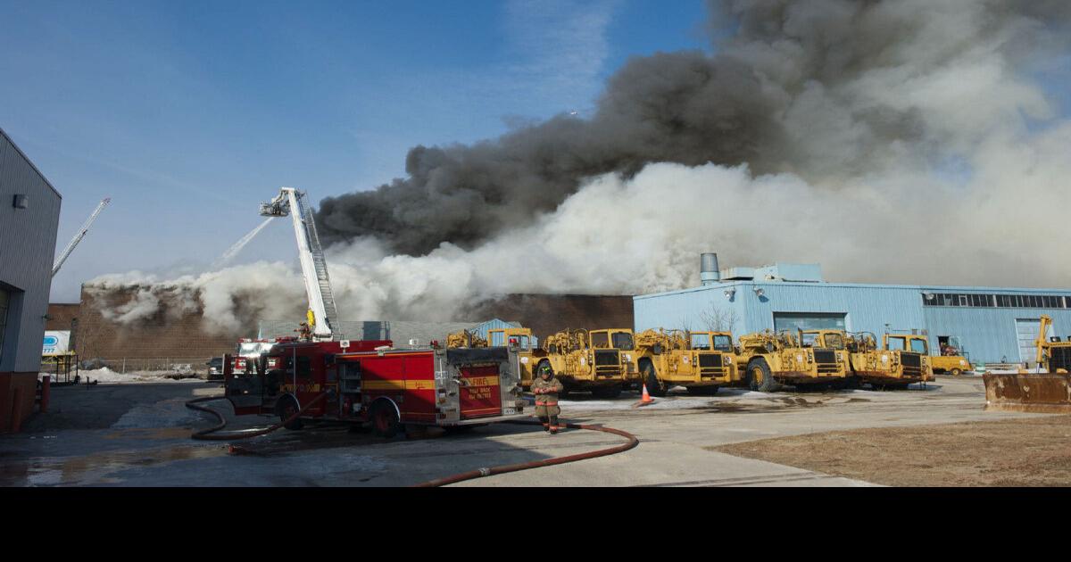 Firefighters battling ‘sixalarm plus’ mattress factory fire