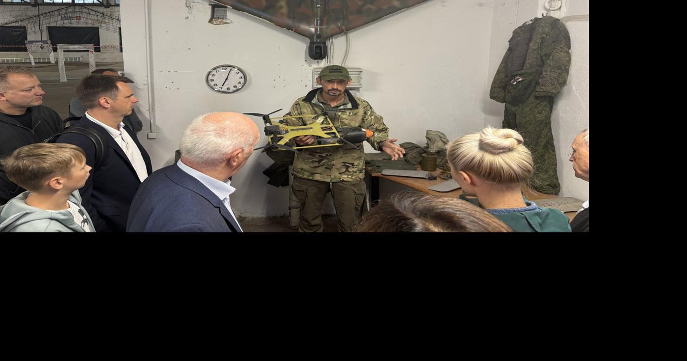 Latvian citizens training with drones amid tensions with Russia