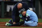 George Springer was hurt in Game 5 and left to cheers from Mariners fans. The Blue Jays star has history in Seattle