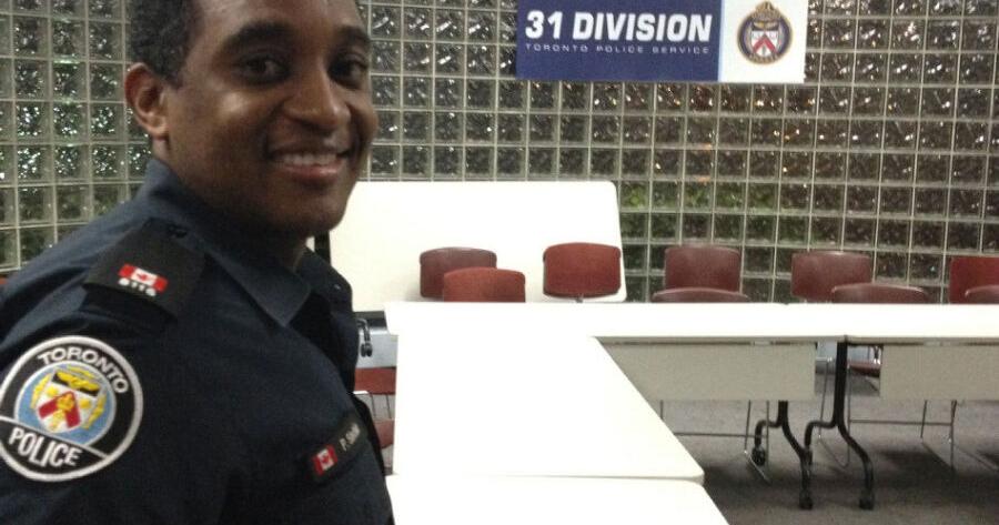 Jamaica T.O.: Phillip Sinclair, Toronto police constable, uses his ...