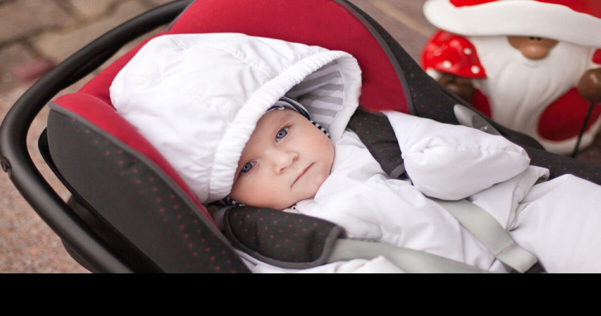 For children in car seats, snowsuits, bunting can pose a safety risk