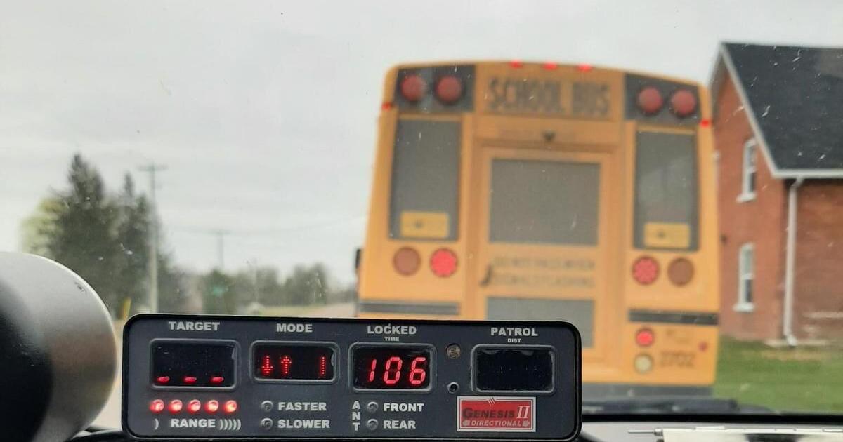Ontario school bus driver charged with stunt driving