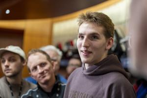 Canadiens' Hutson says he's a 'USA Hockey player' after dad’s comments spark stir