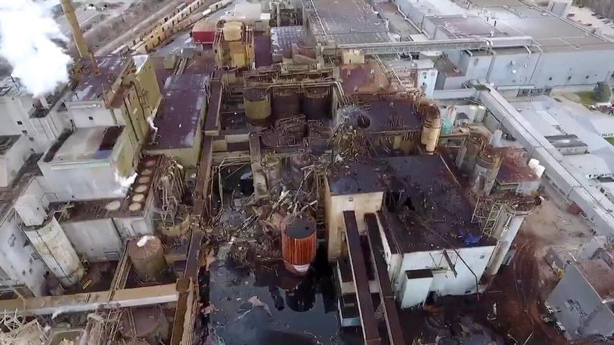 Paper Factory Explosion Explosion caught on video damages paper mill; no one hurt