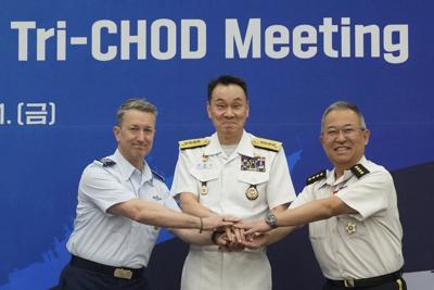 South Korea, US and Japan hold aerial drill in demonstration of strength against North Korea
