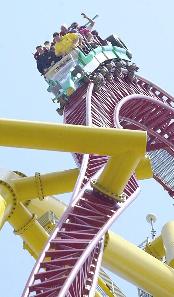 Roller coaster closed after object flies off ride injures 1