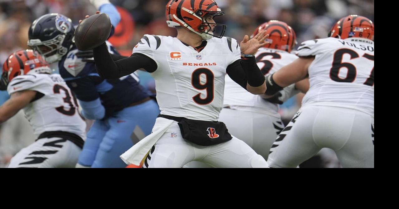 Joe Burrow sets franchise record with 3 more TD passes as Bengals beat Titans 37-27