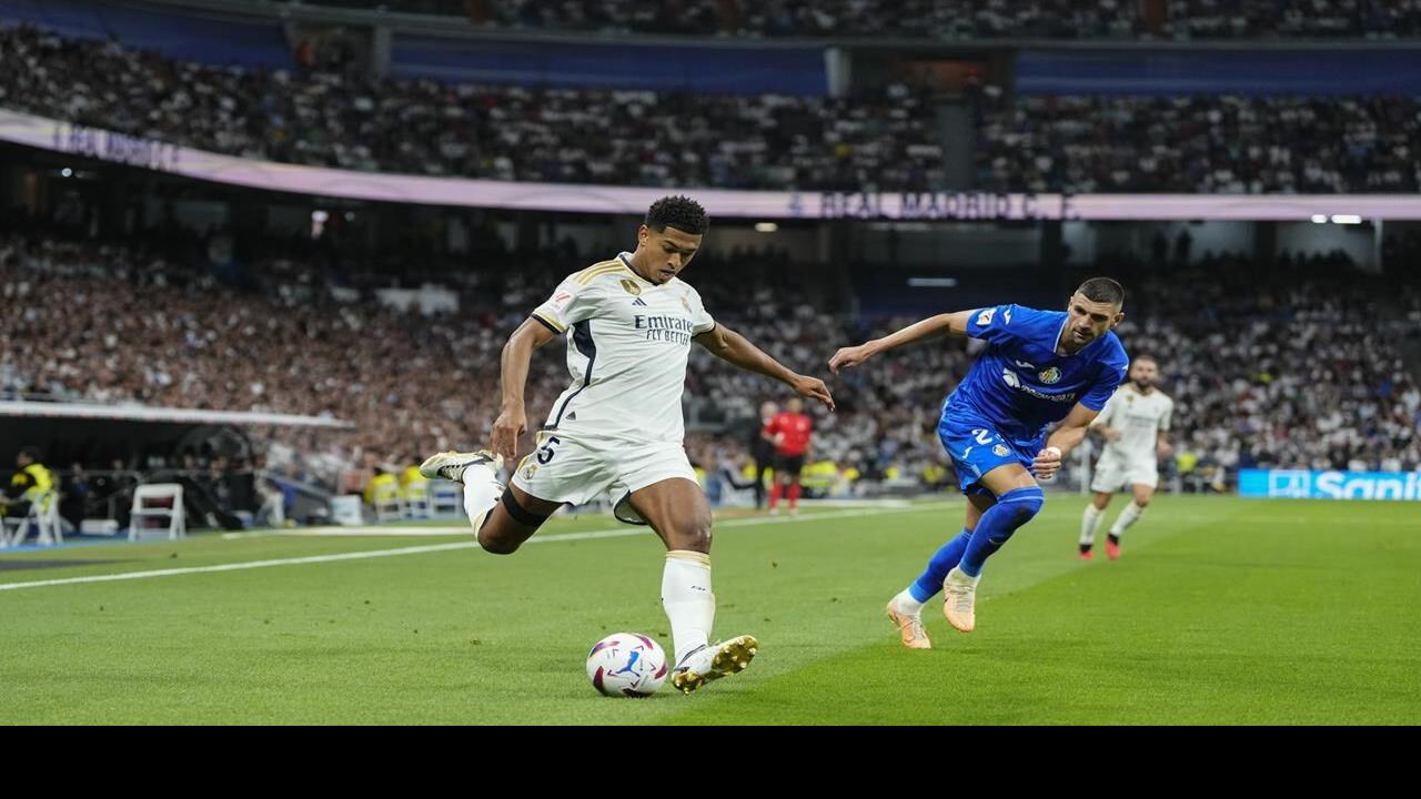 Real Madrid's Bellingham snatches late winner at home to Getafe