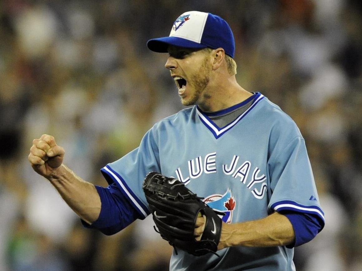Roy Halladay Toronto Blue Jays first Jersey - Game Used Only