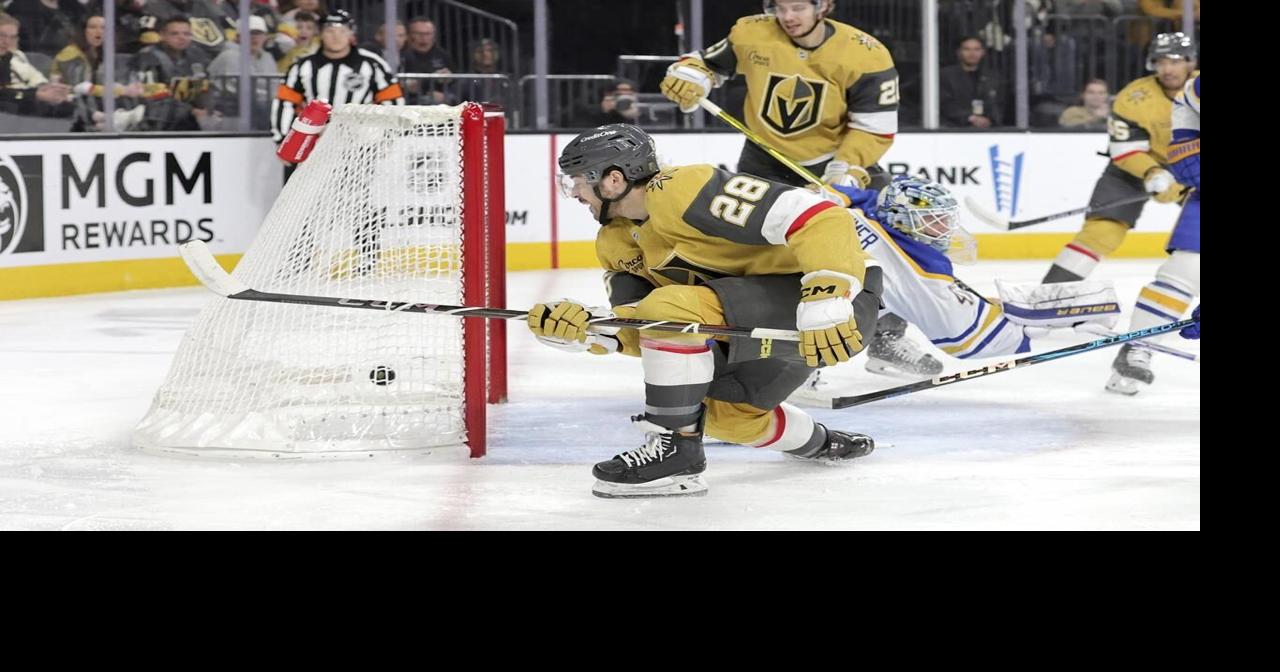 Laczynski gets 1st goal of season, Hill has 23 saves as Golden Knights beat Sabres 3-1