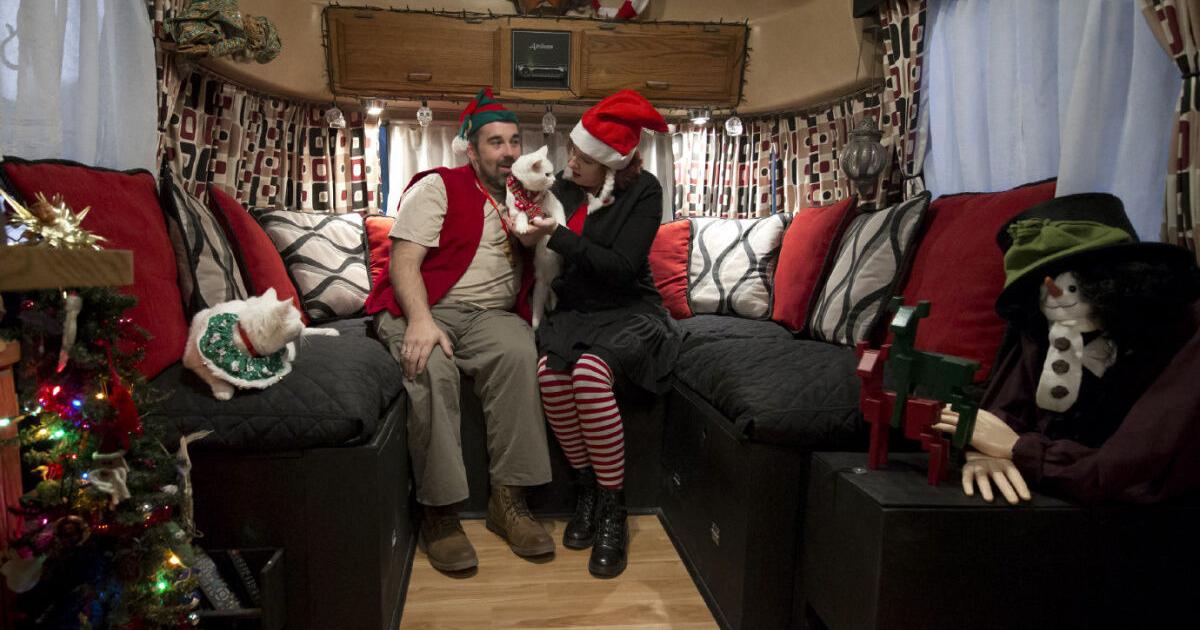 Life, and the holidays, on the road in an Airstream trailer