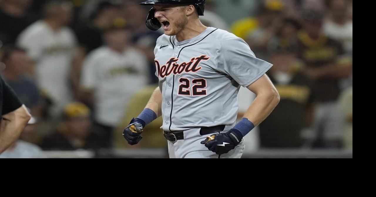 Meadows hits a 2-out grand slam in the 9th inning to lead the Tigers to 4-3 win over the Padres
