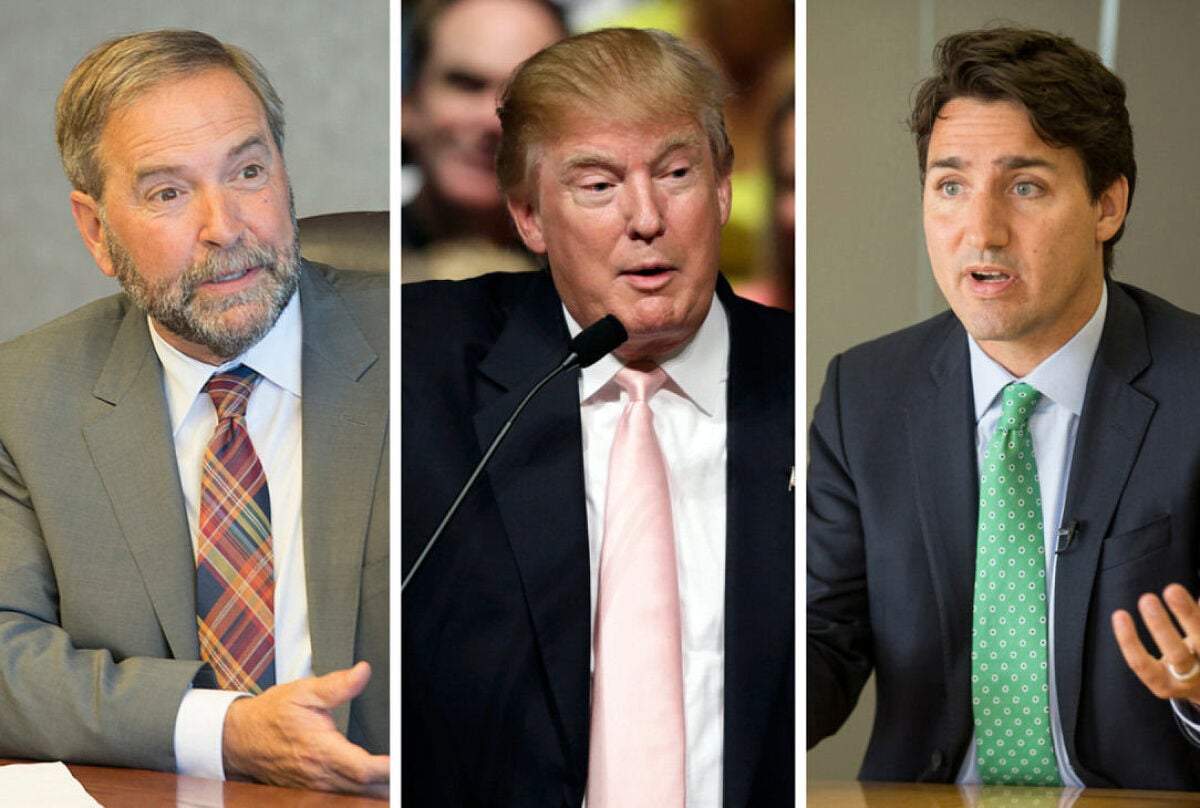 What Trudeau And Mulcair Have In Common With Donald Trump At First ...