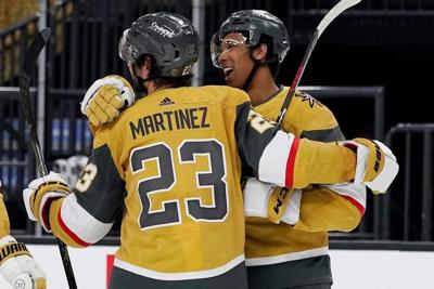 Martinez scores in Golden Knights debut 