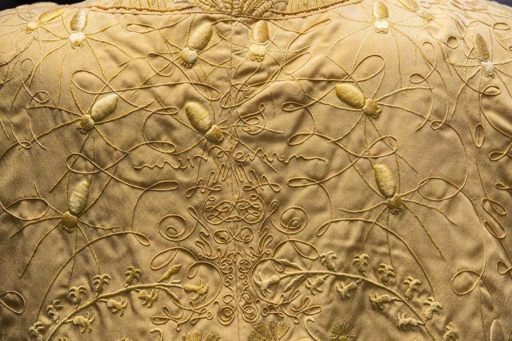 The Largest Piece of Golden Spider Silk Cloth In The World