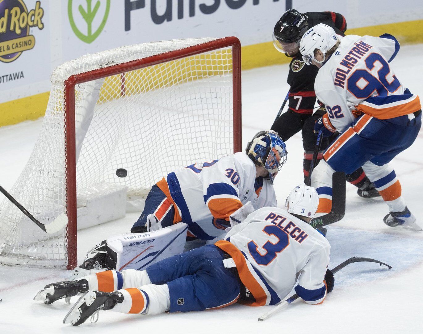Brady Tkachuk back to his old self with fight, goal in Senators win
