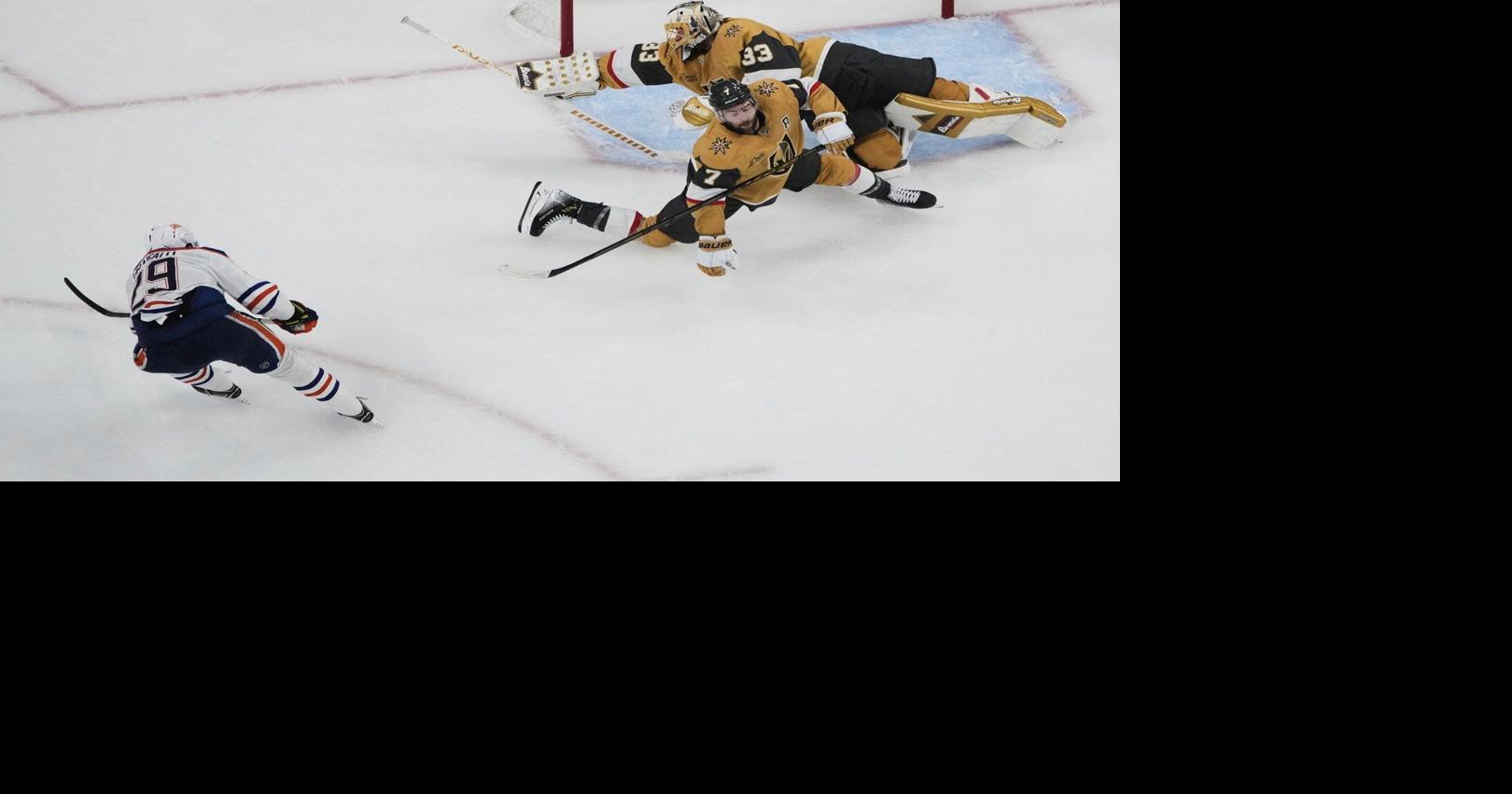 Edmonton Oilers leave Las Vegas with 2-0 lead in series against Golden Knights