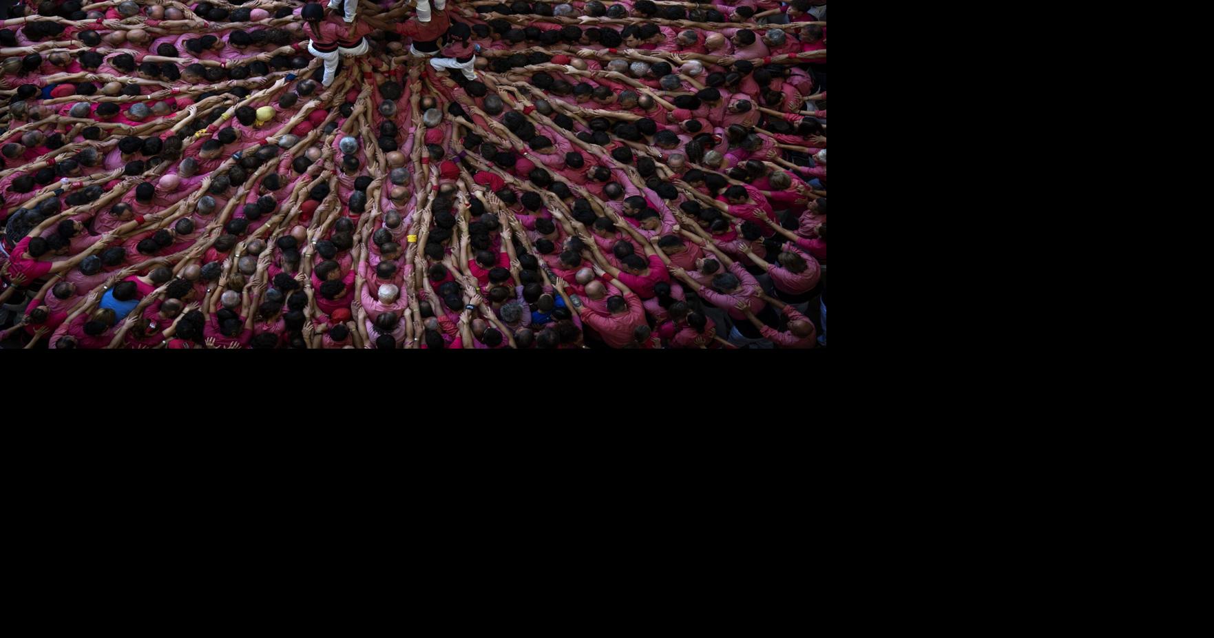 An AP photographer gets the light just right from a perch up high above ...