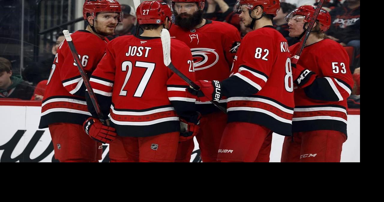Roslovic scores twice in Hurricanes' four-goal third in 5-2 win over Devils