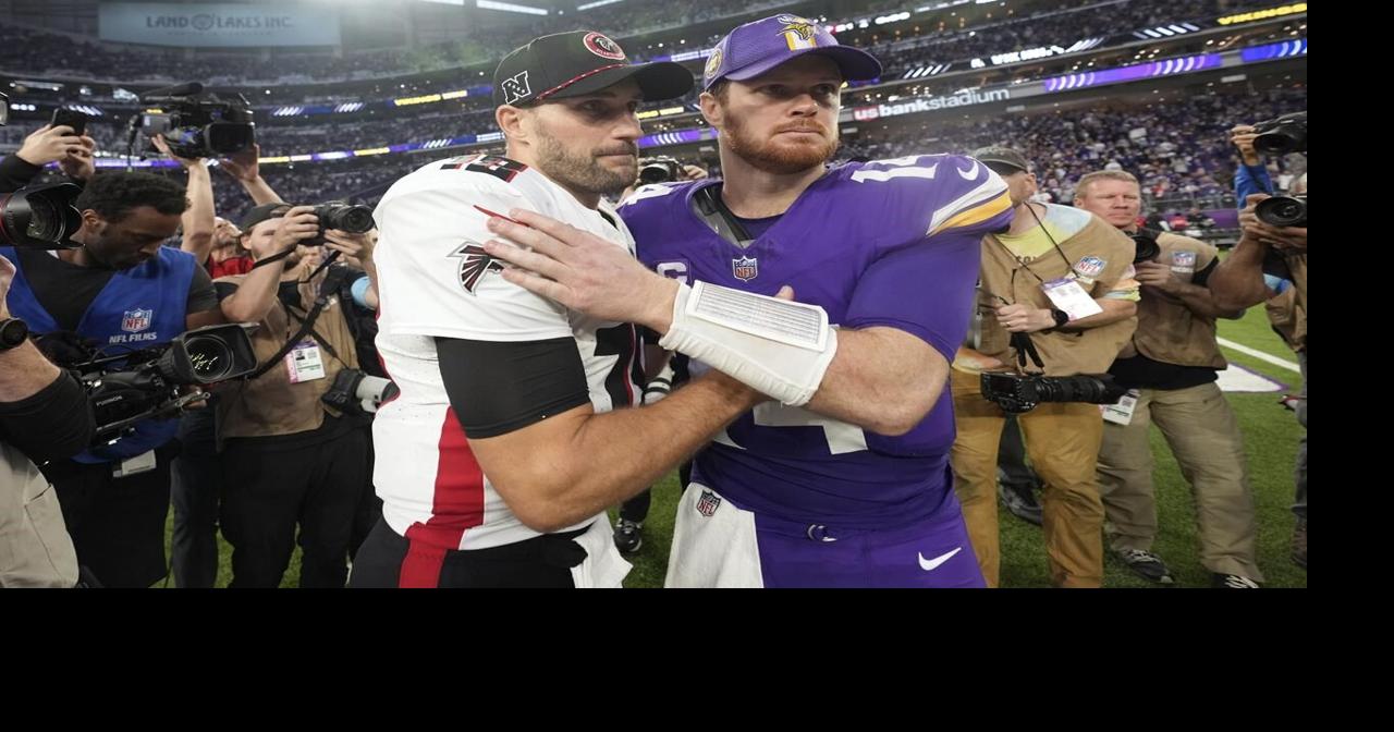 Darnold delivers for Vikings with career-high 347 yards and 5 TDs to beat Falcons, Cousins 42-21
