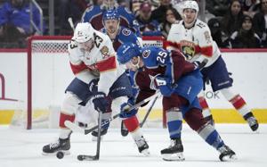 Sam Reinhart scores 3 more goals as the streaking Florida Panthers beat the Colorado Avalanche 8-4