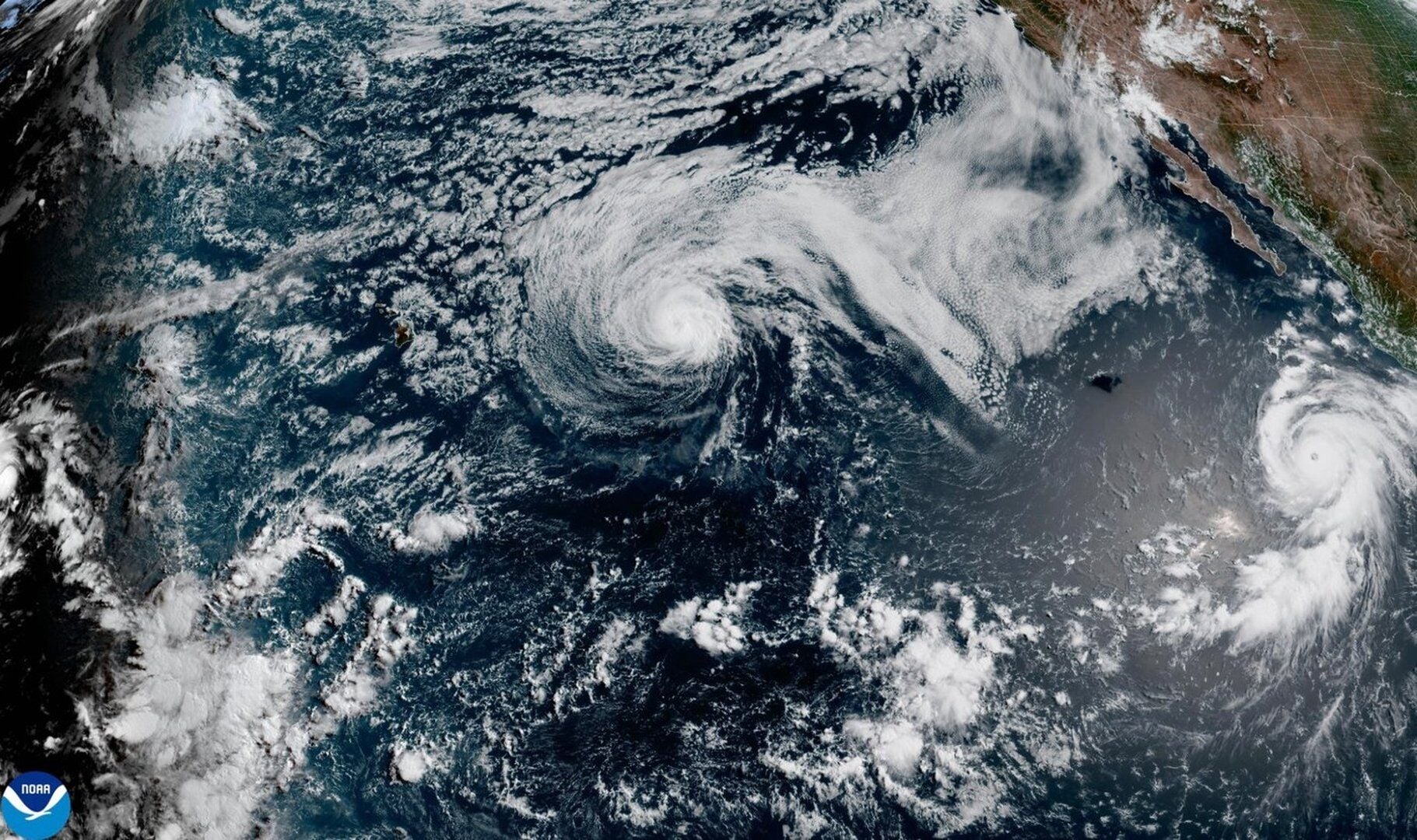 Hurricane Genevieve is a Category 4 storm with 140 mph winds in the Pacific as Tropical Storm Fausto weakens near Hawaii
