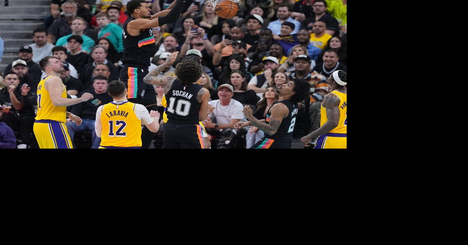 Johnson and Wembanyama fuel Spurs to win over Lakers 107-91, despite Doncic’s 38 points