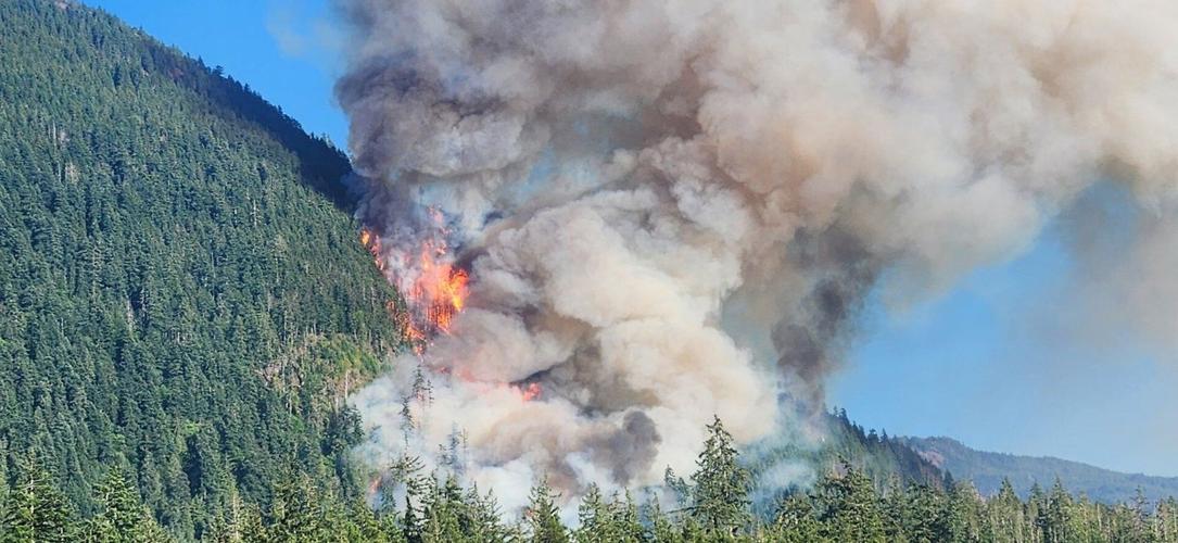 Mount Underwood wildfire forces evacuation of campground and marina near Port Alberni